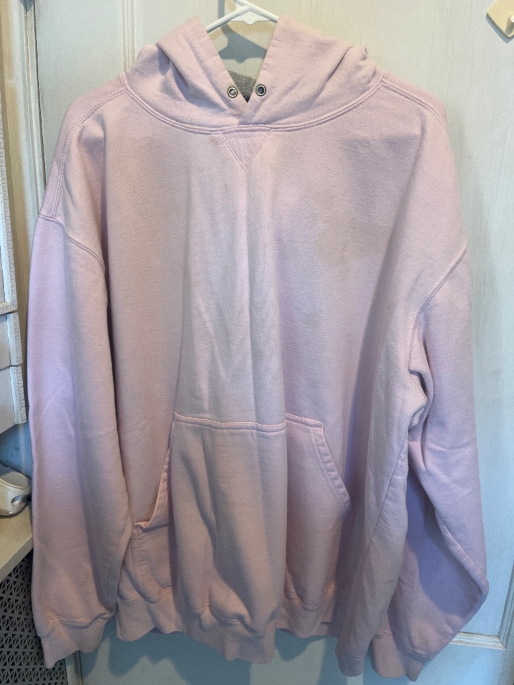 Champs Sports light pink oversized cotton pullover hoodie